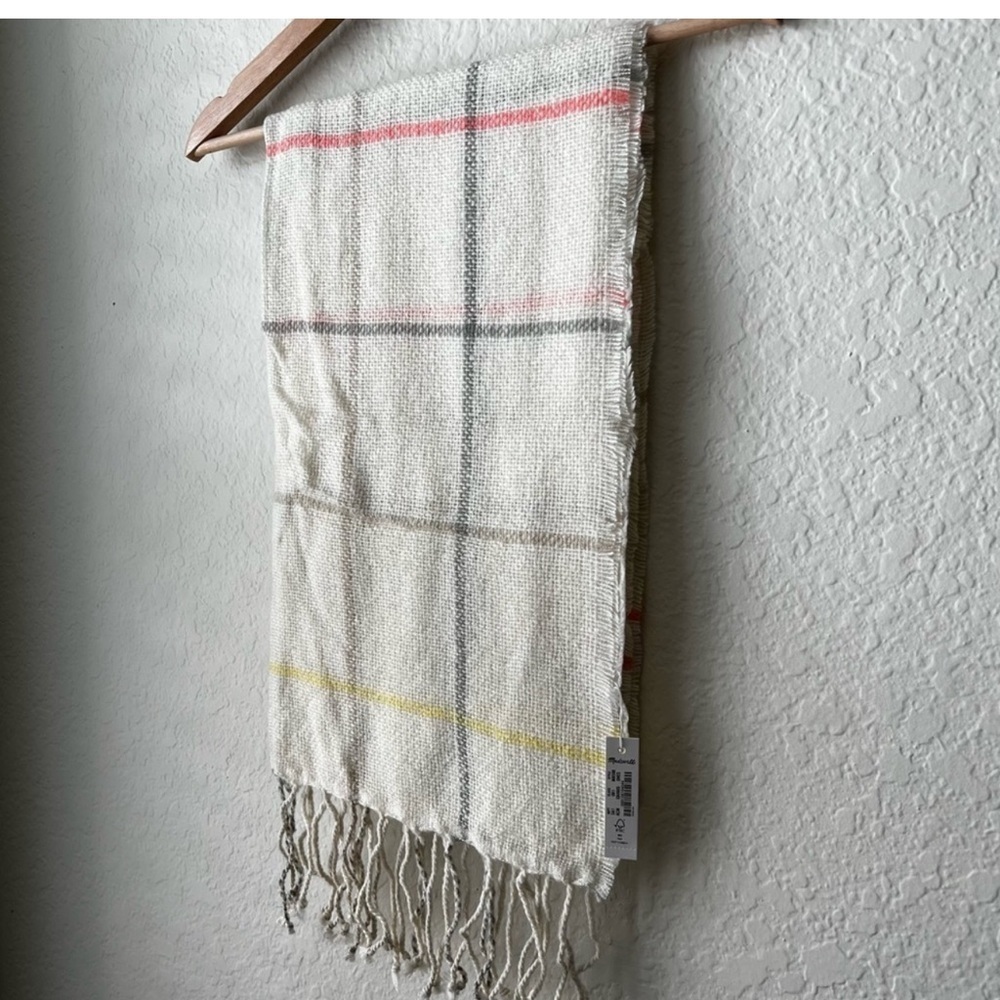 Madewell Gauzy Plaid Scarf New with tags 🧣 - Picture 4 of 9